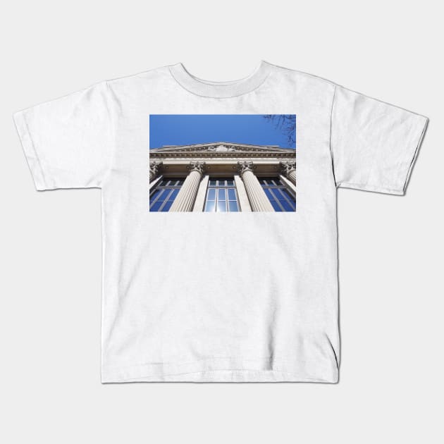 Old Bank Crown Kids T-Shirt by srosu